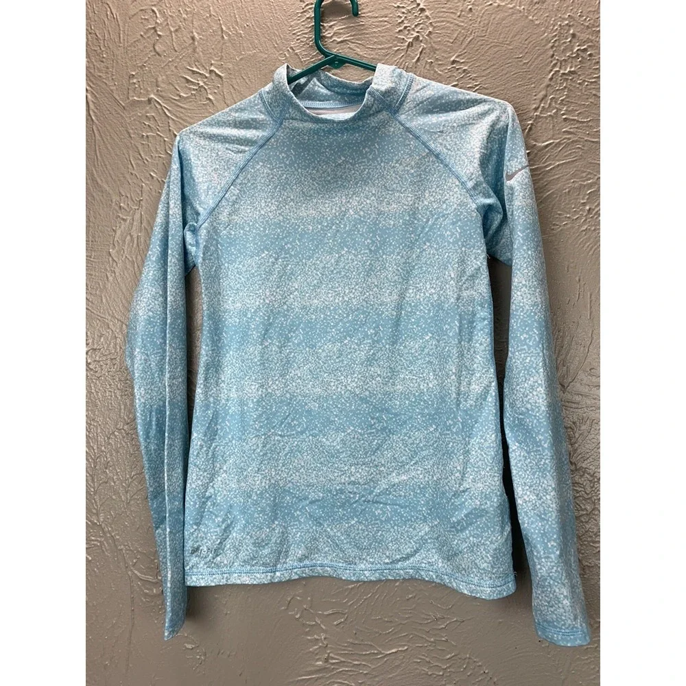Nike Pro‎ Combat Dri fit Long sleeve compression Mock Turtle Neck Girls Size XL